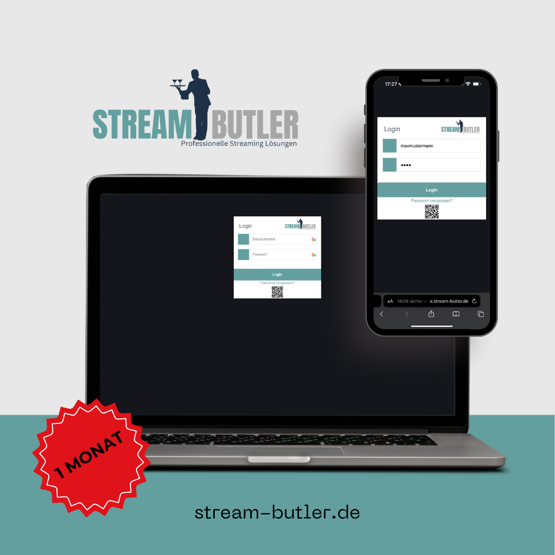 1-Monatiges Abo Stream-Butler