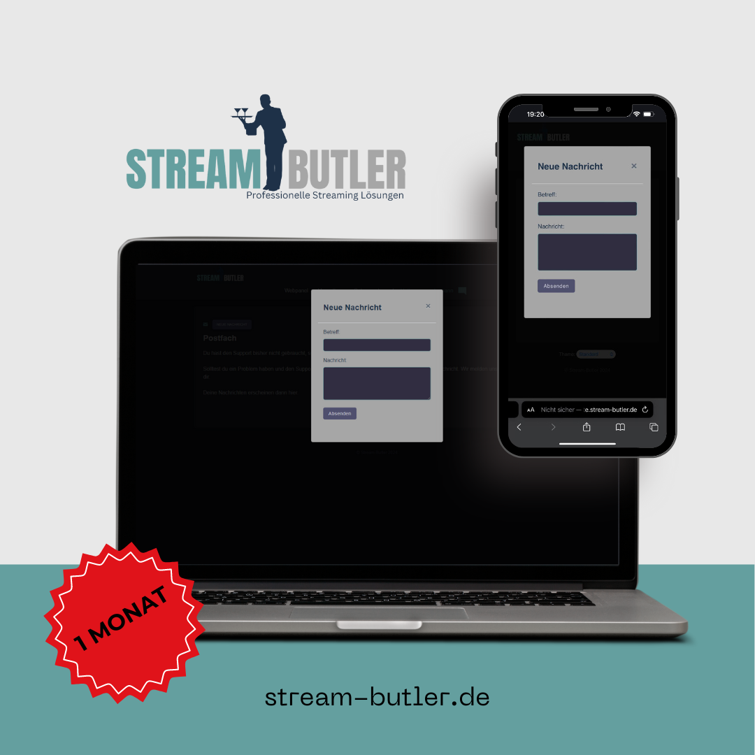 1-Monatiges Abo Stream-Butler