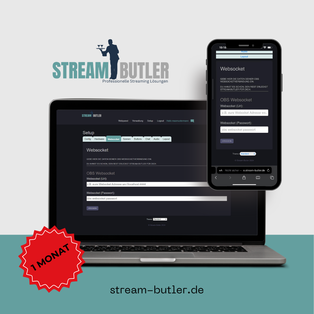 1-Monatiges Abo Stream-Butler